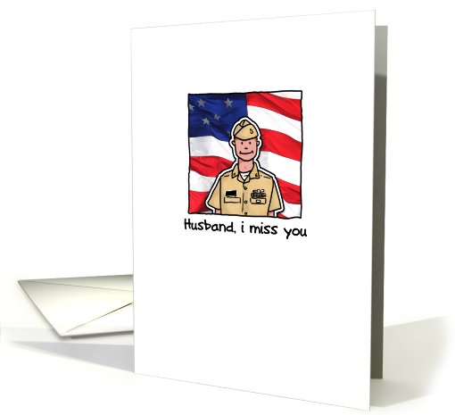 Husband - Airman - Miss you card (821571)