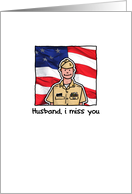 Husband - Airman - Miss you card