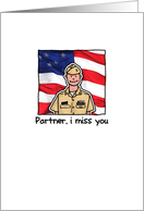 Partner - Airman - Miss you card