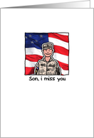 Son - Army - Miss you card