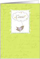 Cousin - Thinking of U with love card