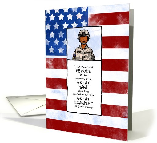 Army - Soldier Combat - Memorial Day card (824577)