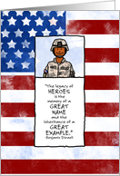 Army - Soldier Combat - Memorial Day card