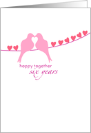6th Wedding Anniversary Cards From Greeting Card Universe