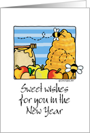 rosh hashanah - sweet wishes card