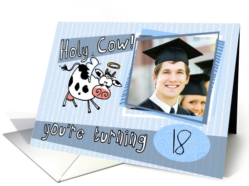 Holy Cow - Customizable Birthday Photo card (836306)