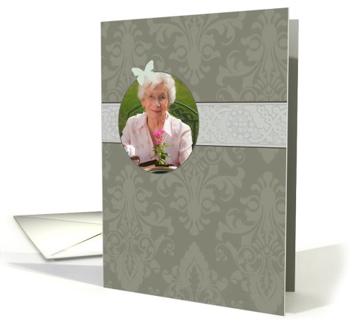 Butterfly Memorial Service Invitation - Customized Photo card (840727)
