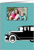 Antique Car - Customized Photo Grandparents Day card