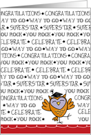 Happy Owl - Graduation Congratulations card