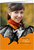 Vampire Bat - Halloween Customized Photo card