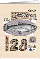 No trout about it - 28 years old card