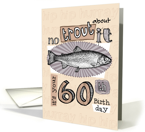 No trout about it - 60 years old card (850176)