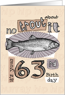 No trout about it - 63 years old card