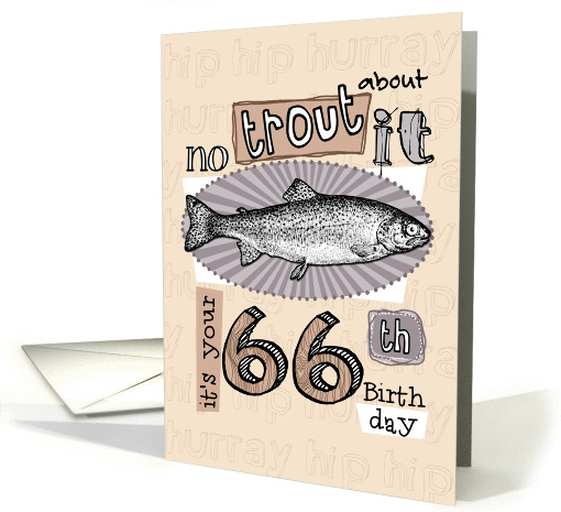 No trout about it - 66 years old card (850244)