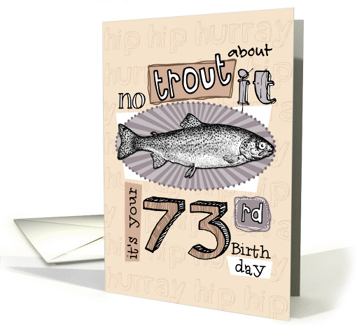 No trout about it - 73 years old card (850975)