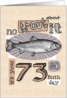 No trout about it - 73 years old card