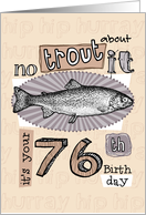 No trout about it - 76 years old card