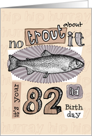 No trout about it - 82 years old card