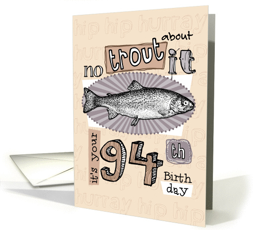 No trout about it - 94 years old card (851139)