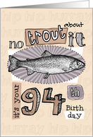 No trout about it - 94 years old card
