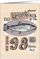 No trout about it - 98 years old card