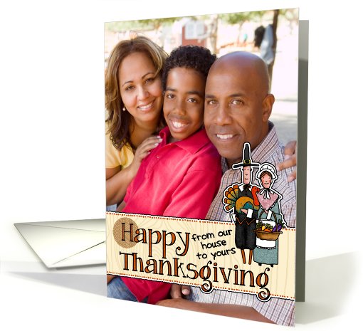 Pilgrims - Thanksgiving Customized Photo card (854966)