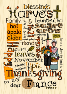 Fiance - Thanksgiving - Word Cloud