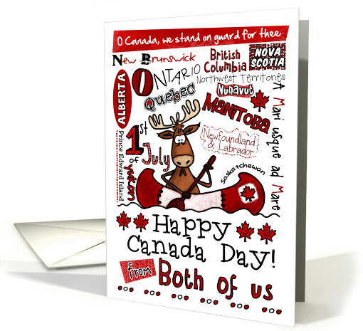 Happy Canada Day - from both of us card (856621)