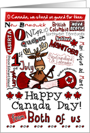 Happy Canada Day - from both of us card