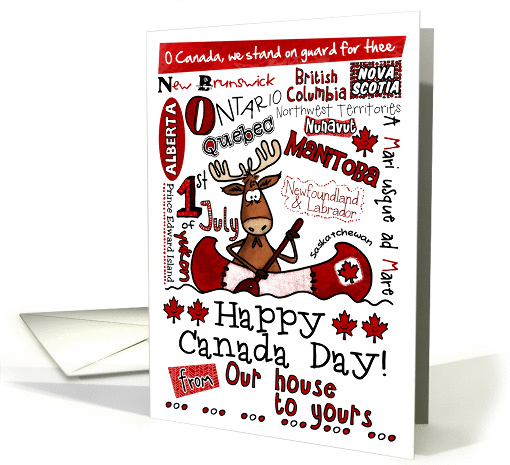 Happy Canada Day - from our house to yours card (856625)