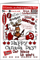 Happy Canada Day - from our house to yours card