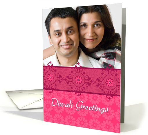 Hot Mehndi Trio - Diwali Custom Photo card (857271)