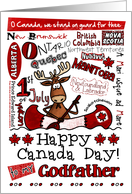 Godfather - Happy Canada Day - Canoe moose card