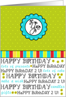 Birthday Monogram - Letter Y card