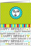 Birthday Monogram - Letter T card