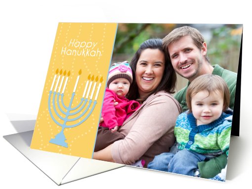 Hanukkah Menorah - Customized Photo card (859032)