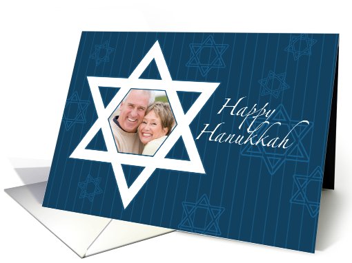Hanukkah Star of David - Customized Photo card (859392)