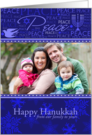 Hanukkah Peace Elements - Customized Photo card