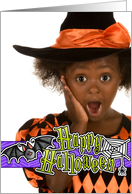 Happy Halloween little bat - Customized Photo card