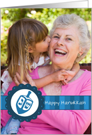 Hanukkah Dreidel - Customized Photo card