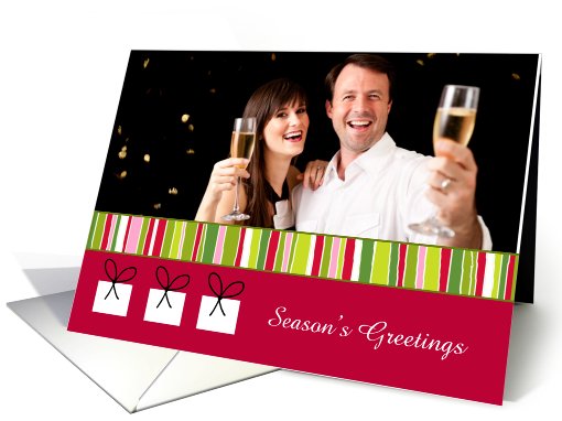 Christmas - Modern Packages Customized Photo card (859726)
