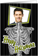 Happy Halloween Skeleton - Customized Photo card