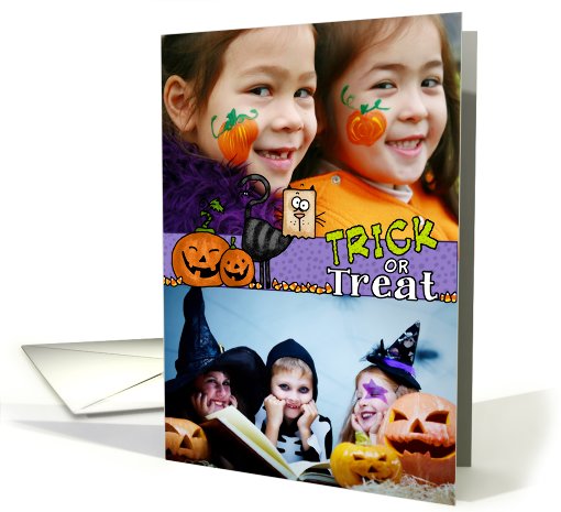 Happy Halloween Trick or Treat - Customized Photo card (861481)