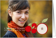 Rosh Hashanah Apples Customized Photo Card