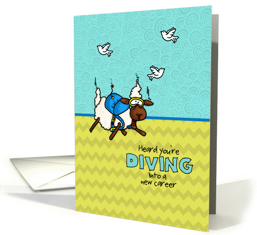 Job Loss Sympathy - Humor Parachuting Sheep card (871667)