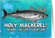 Job Loss Sympathy - Holy mackerel! card