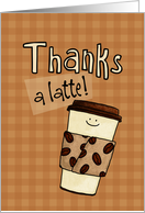 Thanks a Latte! card