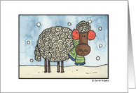 Christmas - sheep card