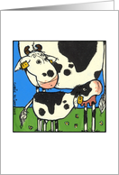 Frysian Cow and calf card