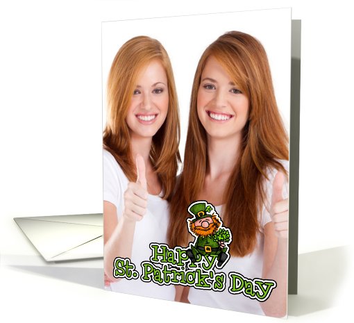 Happy St. Patrick's Day Leprechaun Photo card (909969)